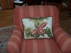 Box pillow with cord trim 1