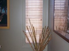 Natural wood blind 
