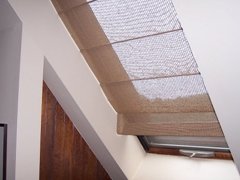 Woven wood skylight