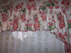 Gathered arech valance Conrad Shade Fabric Wall 