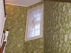 Gathered privacy sheer with single cord sheer